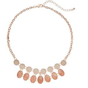 COPY - Color-  NWT Peach & Circle Link Necklace